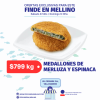 MEDALLON DE MERLUZA Y ESPINACA X KILO (oferta finde)