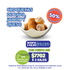 CROQUETAS DE PAPA, JAMON Y QUESO 2ºKILO AL 50% DE DESCUENTO (oferta x 2 kg)