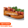 MEDALLONES DE POLLO, JAMÓN Y QUESO CAJA X 6 KILOS ($3790 x kg)