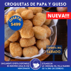 * Croquetas de papa y queso x kilo (sábado)